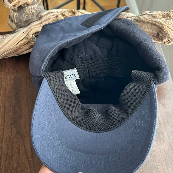 Carhartt Trapper Hat Cap Insulated Nylon Canvas Lined Ear Neck Flap - Picture 3 of 6